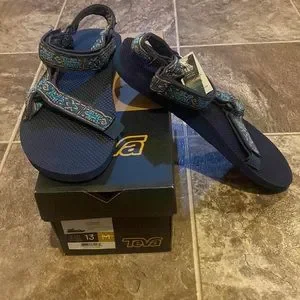 NWT Teva Old Lizard Insignia Blue Sandals Teva Women main image 3